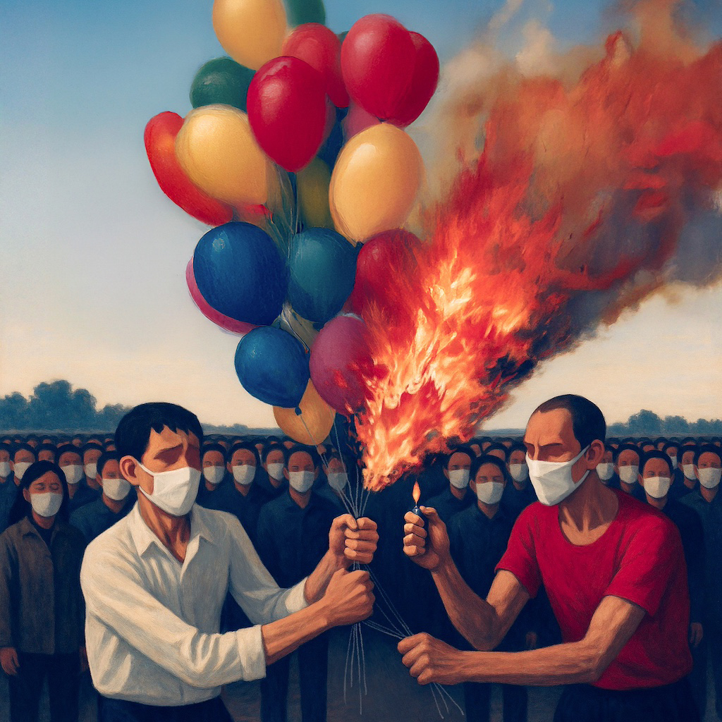 Burning The Balloon